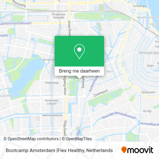 Bootcamp Amsterdam |Flex Healthy kaart