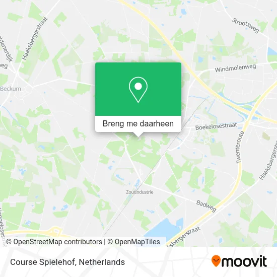 Course Spielehof kaart