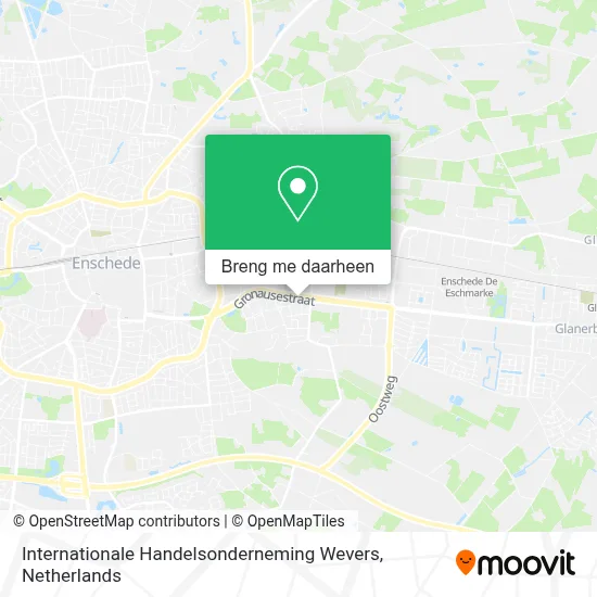 Internationale Handelsonderneming Wevers kaart