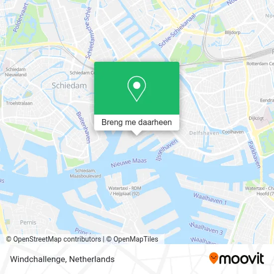 Windchallenge kaart