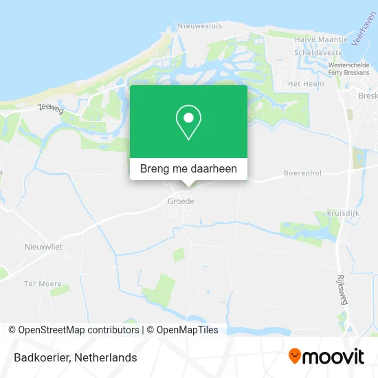 Badkoerier kaart