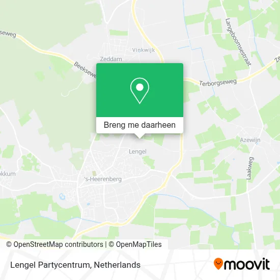 Lengel Partycentrum kaart