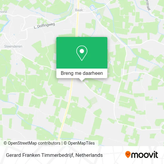 Gerard Franken Timmerbedrijf kaart