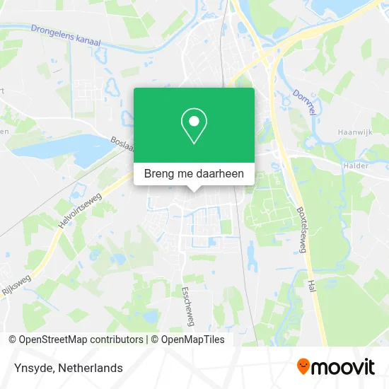 Ynsyde kaart