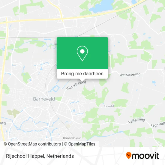 Rijschool Happel kaart