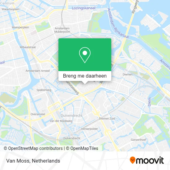 Van Moss kaart