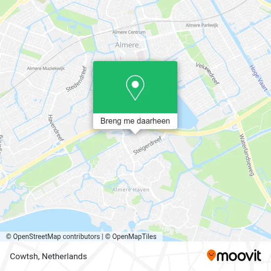 Cowtsh kaart