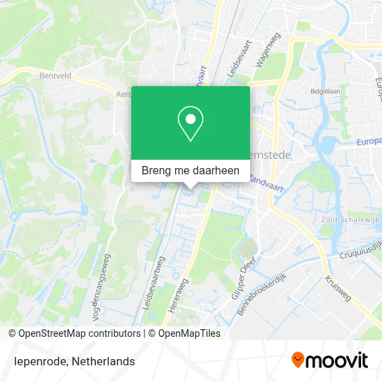 Iepenrode kaart