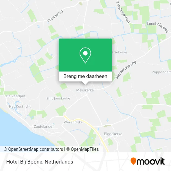 Hotel Bij Boone kaart