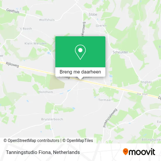 Tanningstudio Fiona kaart