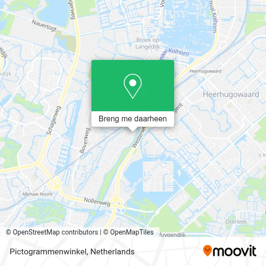 Pictogrammenwinkel kaart