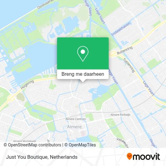 Just You Boutique kaart