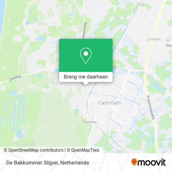 De Bakkummer Slijper kaart
