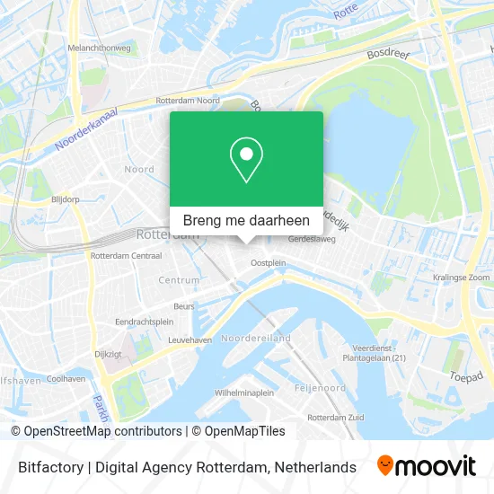 Bitfactory | Digital Agency Rotterdam kaart