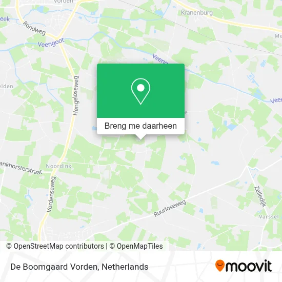De Boomgaard Vorden kaart