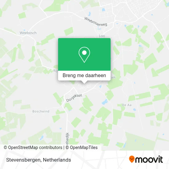 Stevensbergen kaart