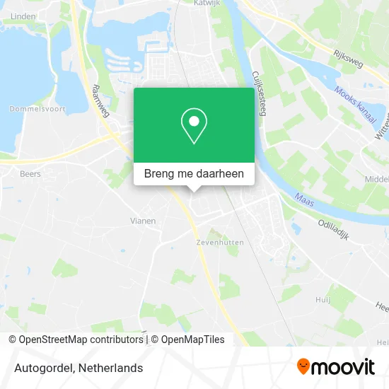 Autogordel kaart