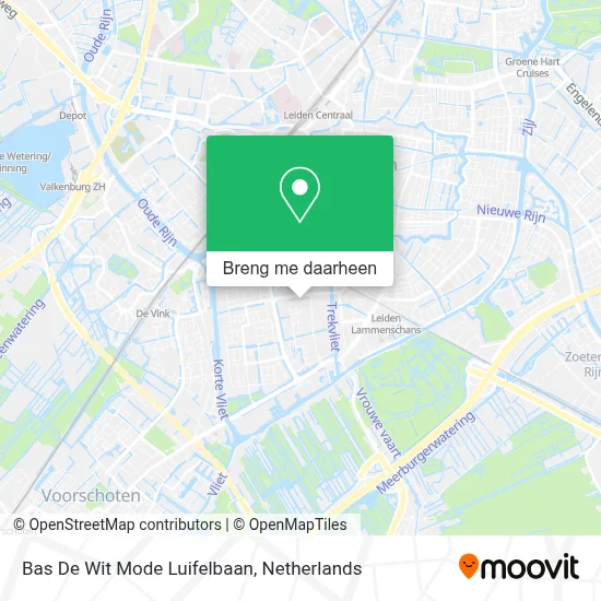 Bas De Wit Mode Luifelbaan kaart