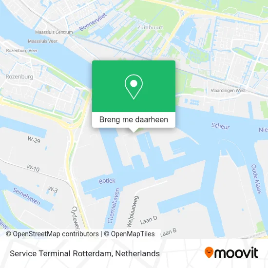 Service Terminal Rotterdam kaart