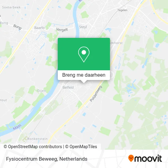 Fysiocentrum Beweeg kaart
