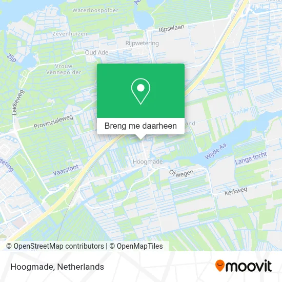 Hoogmade kaart