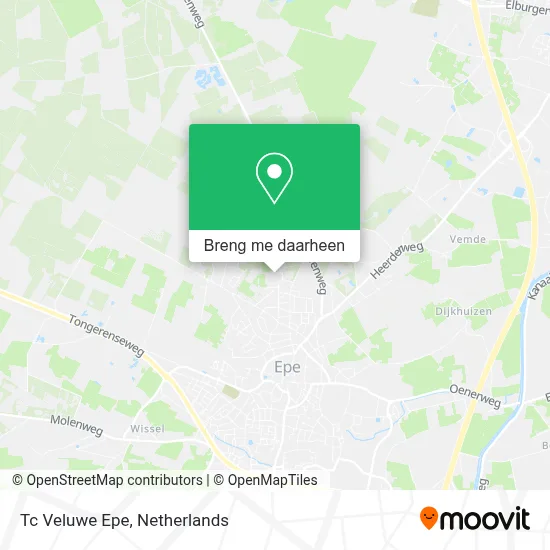 Tc Veluwe Epe kaart