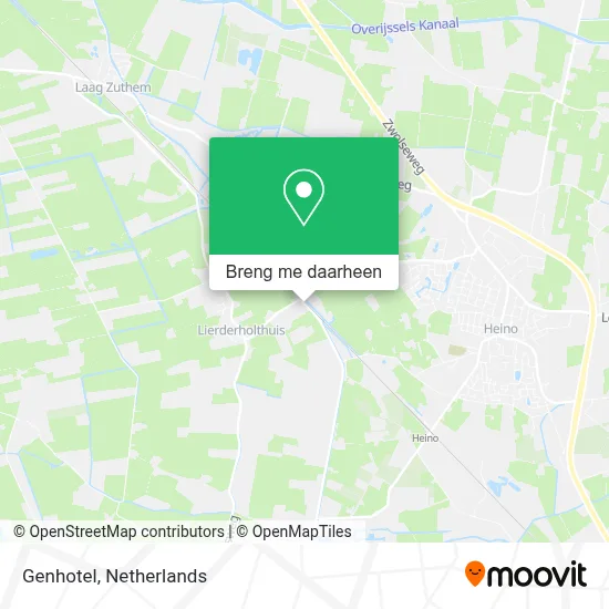Genhotel kaart