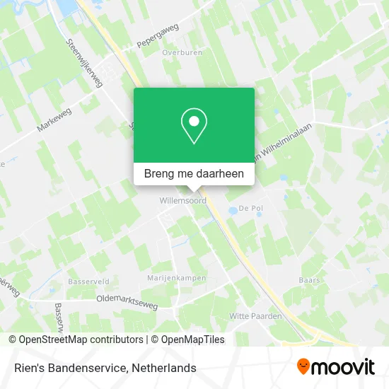 Rien's Bandenservice kaart