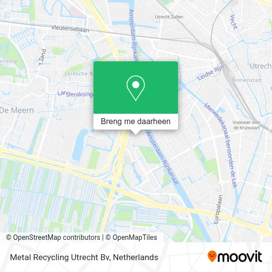 Metal Recycling Utrecht Bv kaart