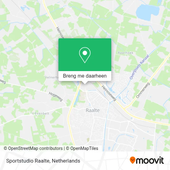 Sportstudio Raalte kaart
