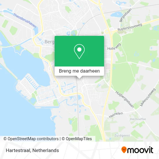 Hartestraal kaart