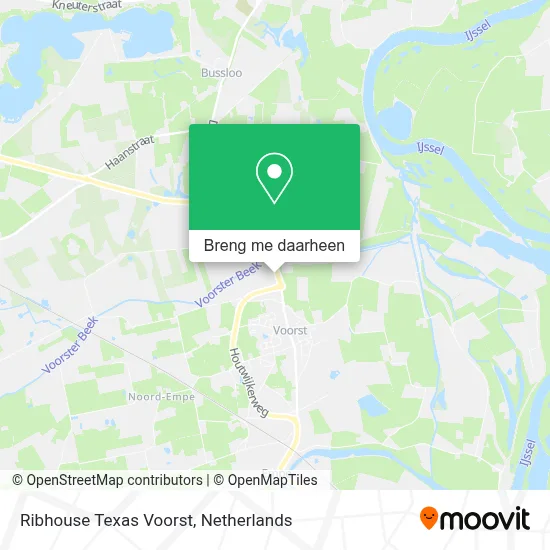 Ribhouse Texas Voorst kaart