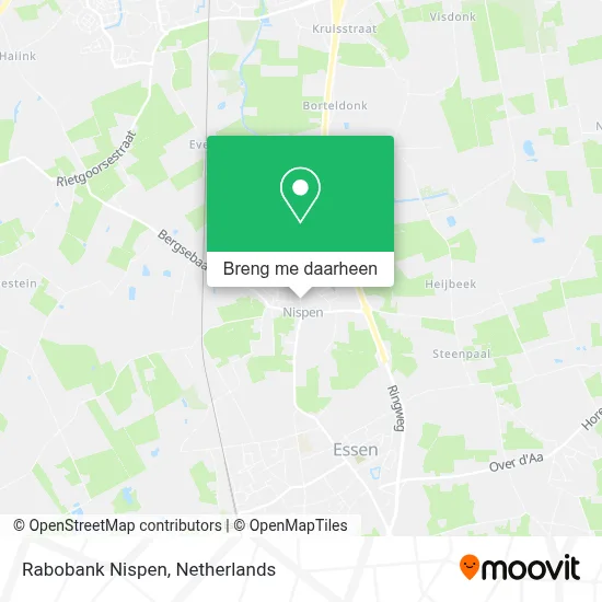 Rabobank Nispen kaart