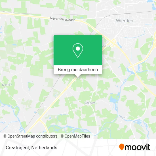 Creatraject kaart