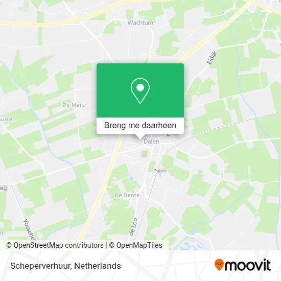 Scheperverhuur kaart