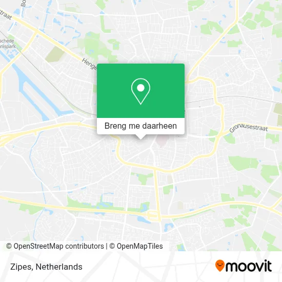 Zipes kaart