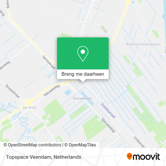 Topspace Veendam kaart