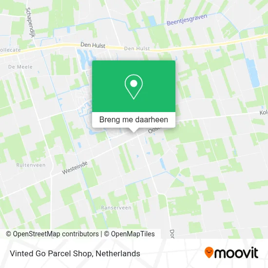 Vinted Go Parcel Shop kaart