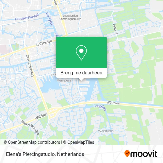 Elena's Piercingstudio kaart