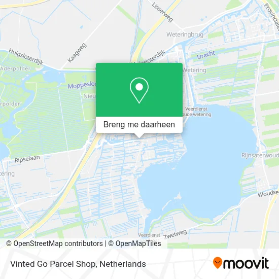 Vinted Go Parcel Shop kaart