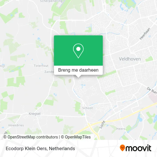Ecodorp Klein Oers kaart