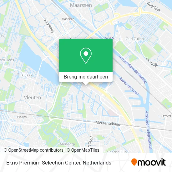 Ekris Premium Selection Center kaart