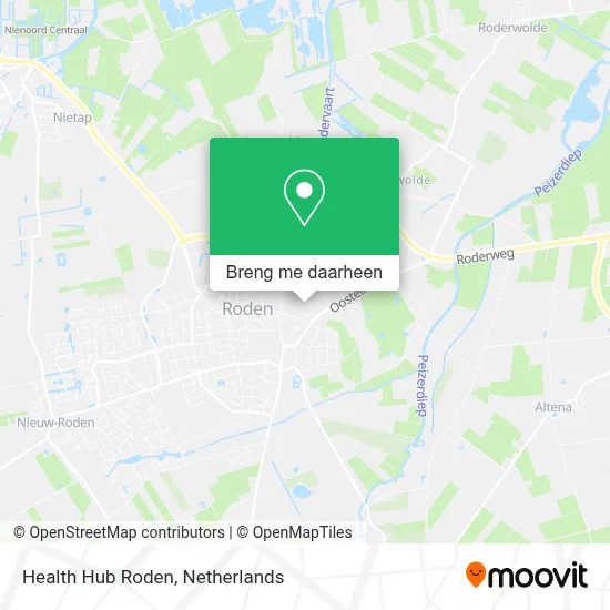 Health Hub Roden kaart