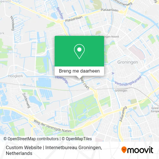 Custom Website | Internetbureau Groningen kaart