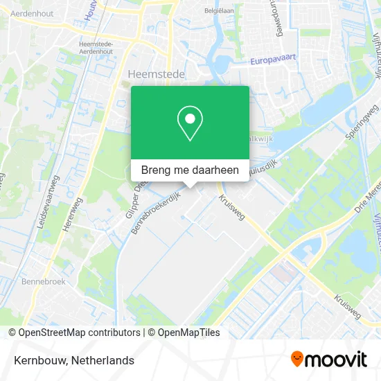 Kernbouw kaart