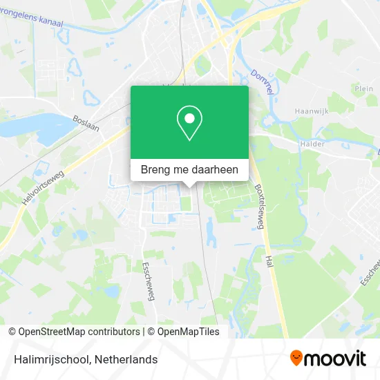 Halimrijschool kaart