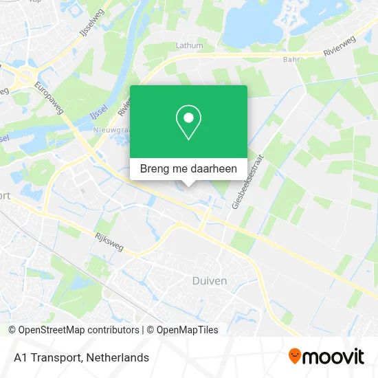 A1 Transport kaart