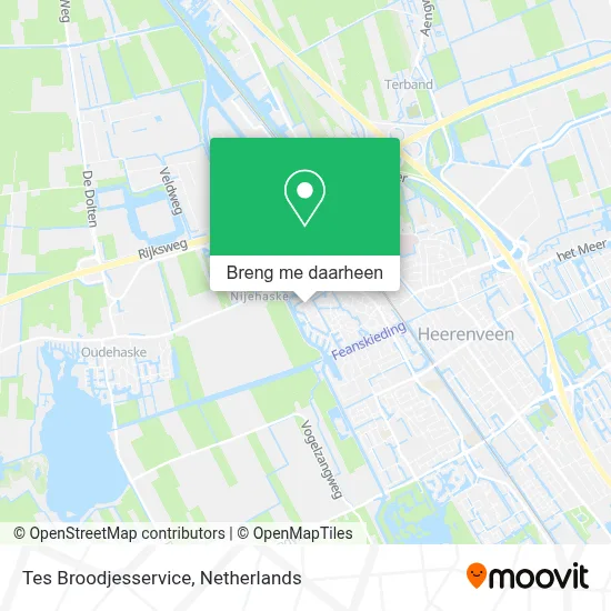 Tes Broodjesservice kaart