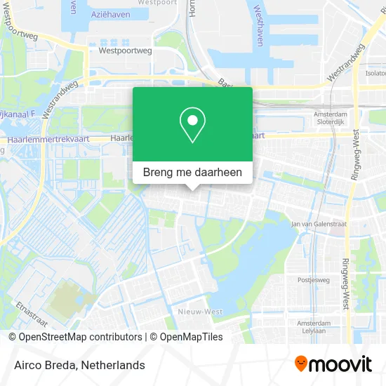 Airco Breda kaart