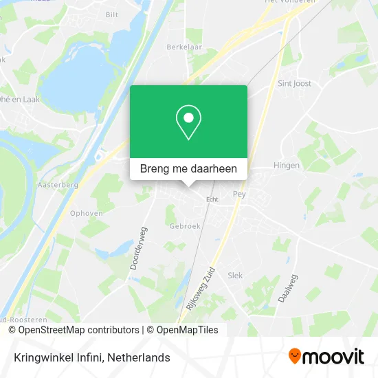 Kringwinkel Infini kaart